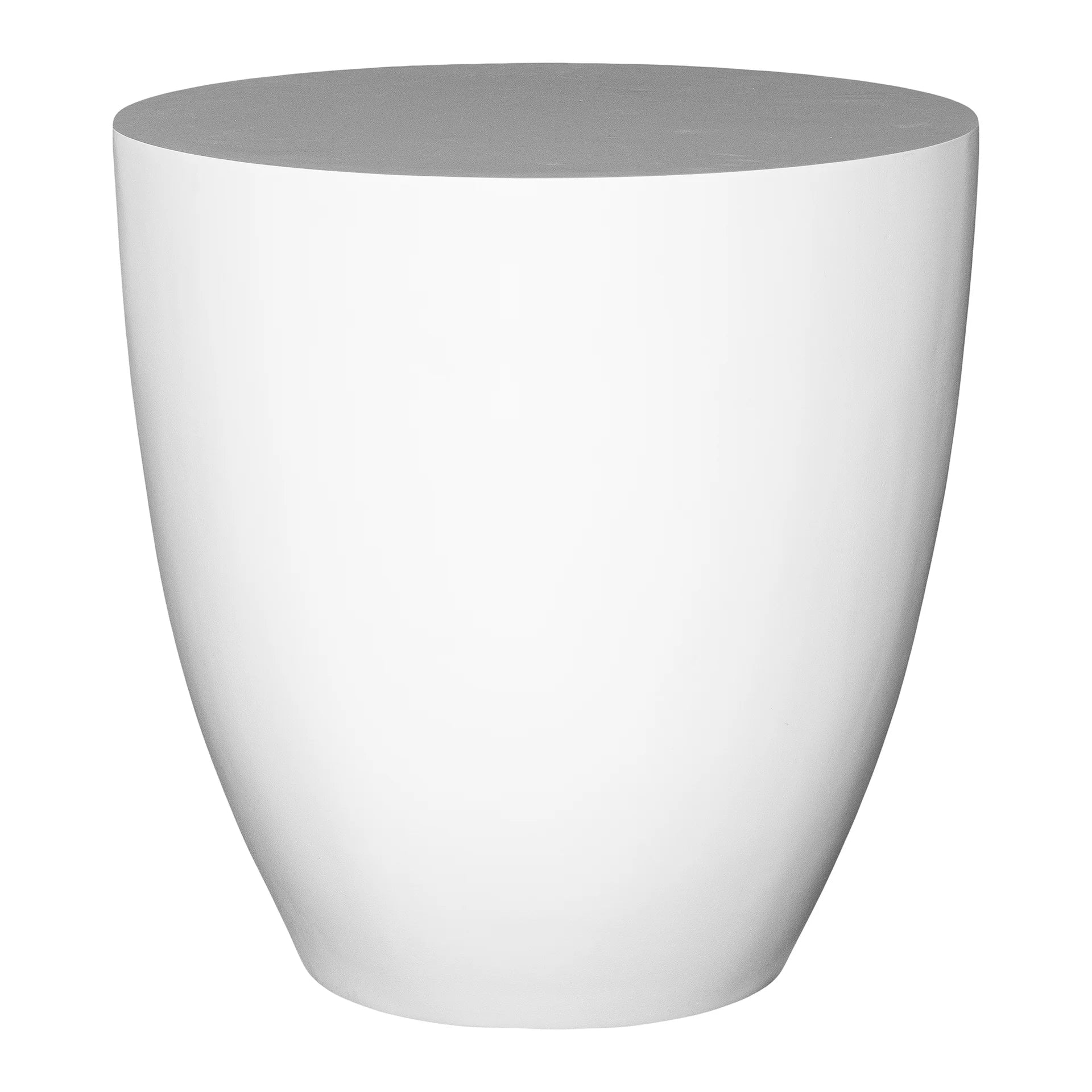 UNIQWA KLOP PALM CUT SIDE TABLE - WHITE