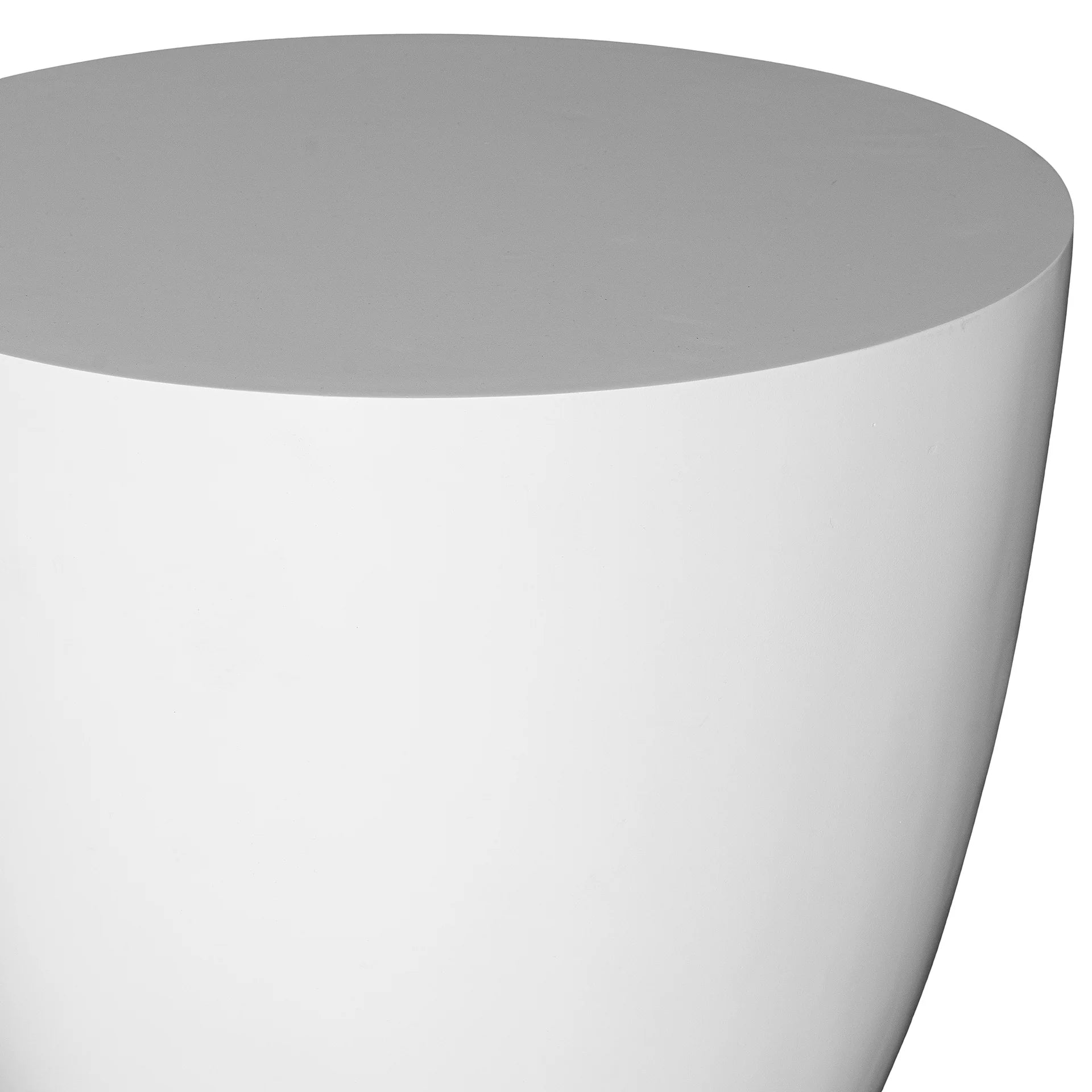 UNIQWA KLOP PALM CUT SIDE TABLE - WHITE