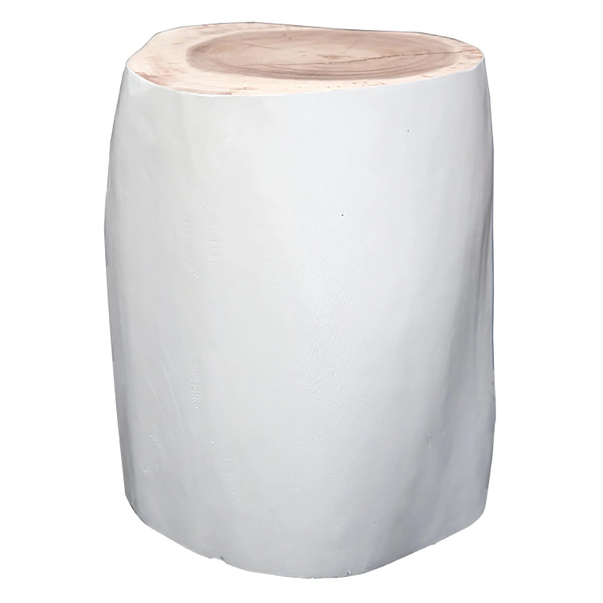 UNIQWA LOG STOOL WHITE