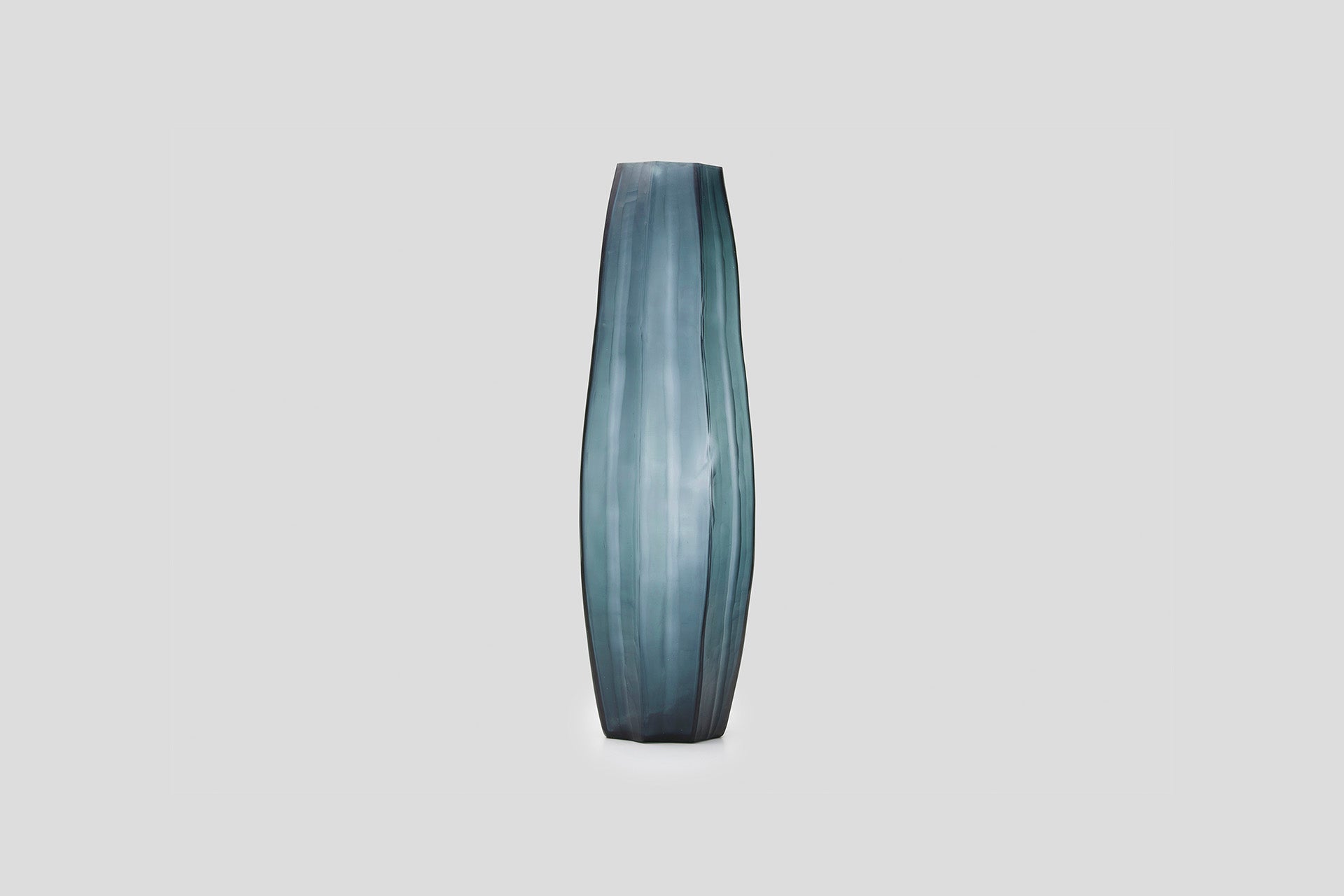 THE FOUNDRY LOTUS VASE PETROL TALL