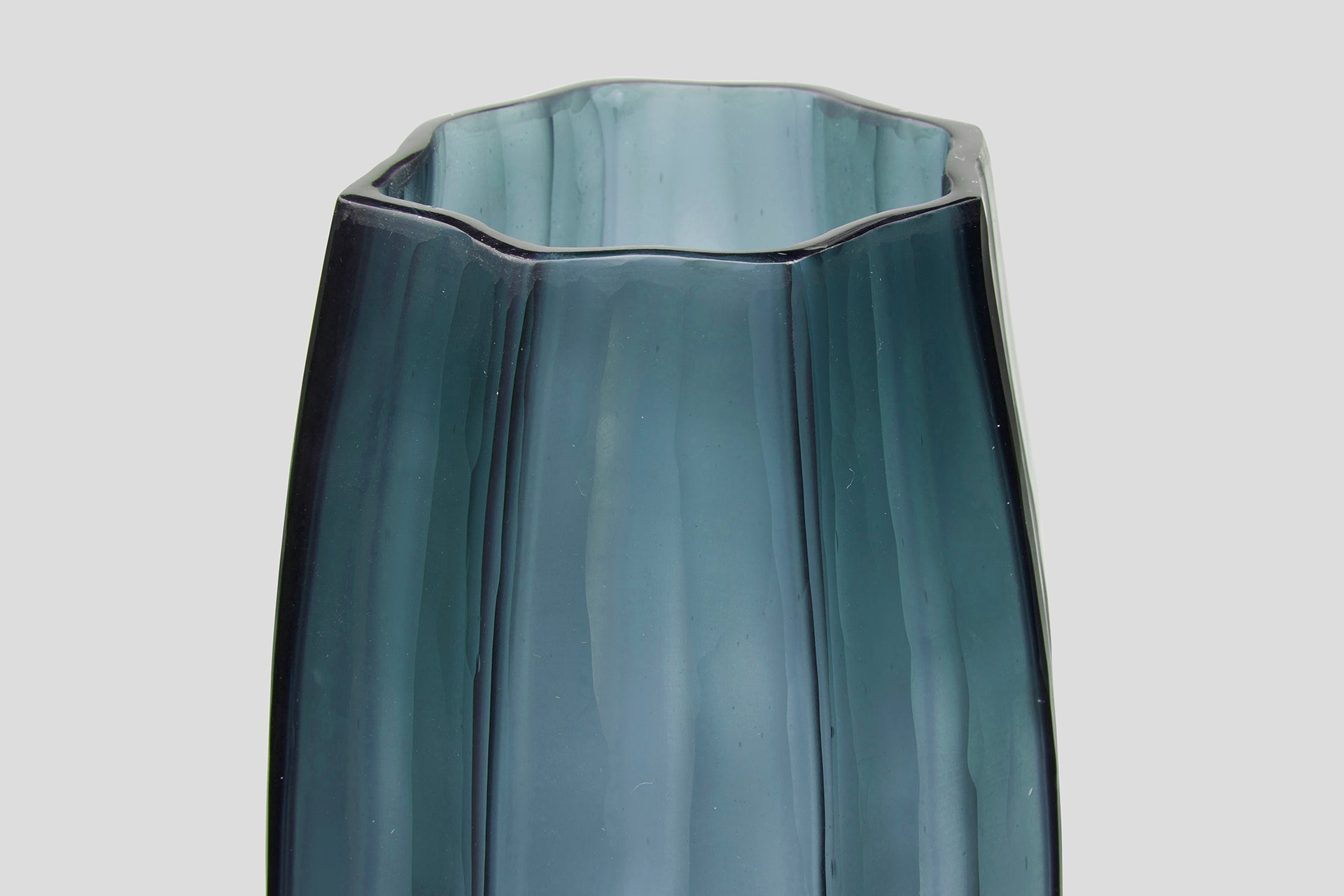 THE FOUNDRY LOTUS VASE PETROL TALL
