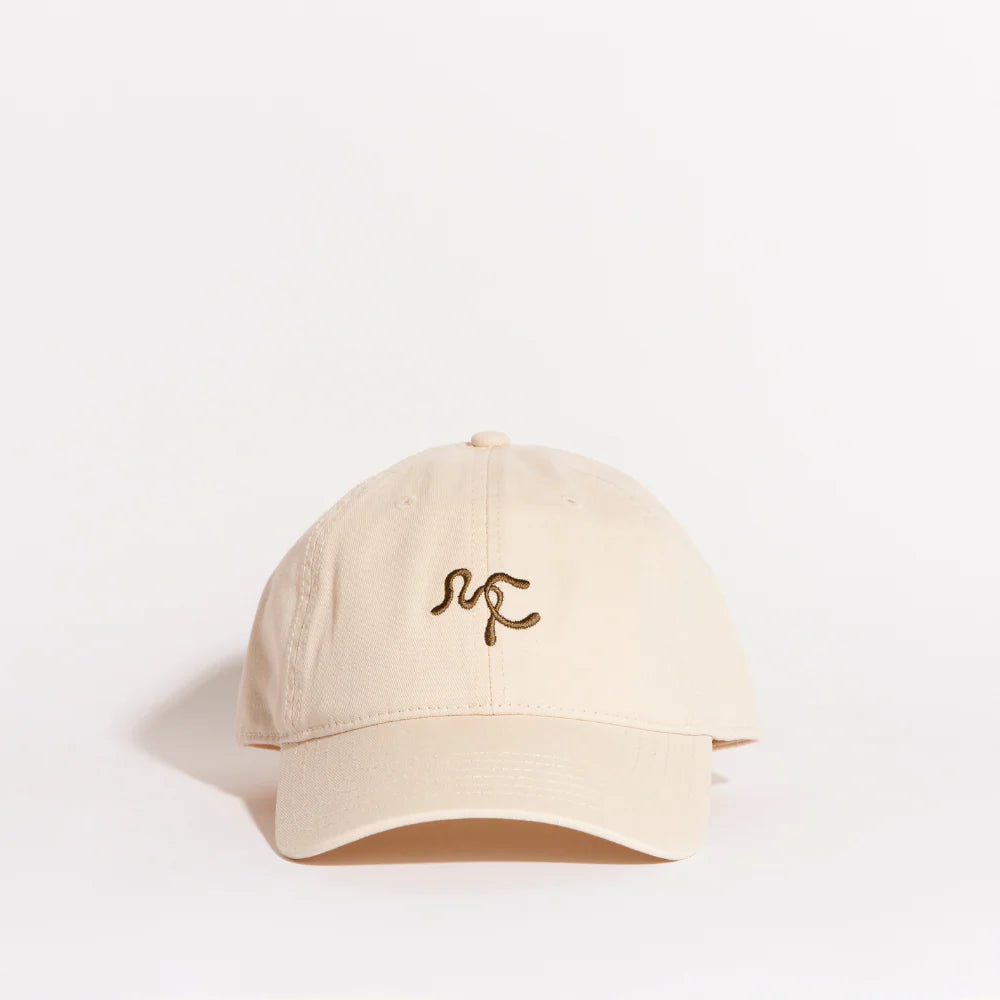 MIA CAPRI EMBROIDERED CAP OFF WHITE/GREEN