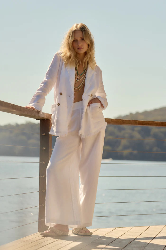 ESTILO EMPORIO FRINGE JACKET WHITE