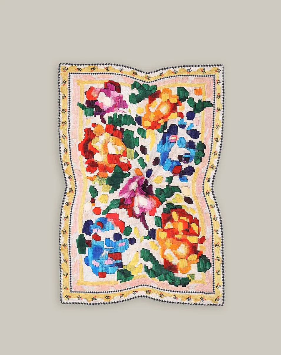 ME369 RIVER SCARF BLACK DENIM