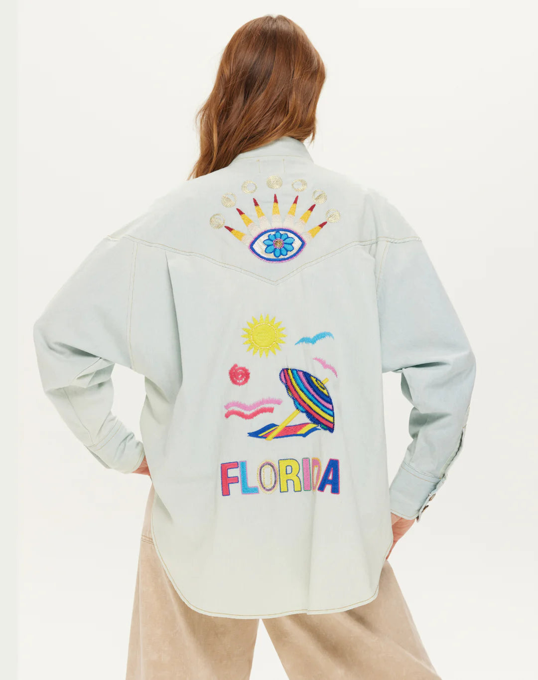 ME369 ADELYN LIGHT BLUE OVERSIZED SHIRT