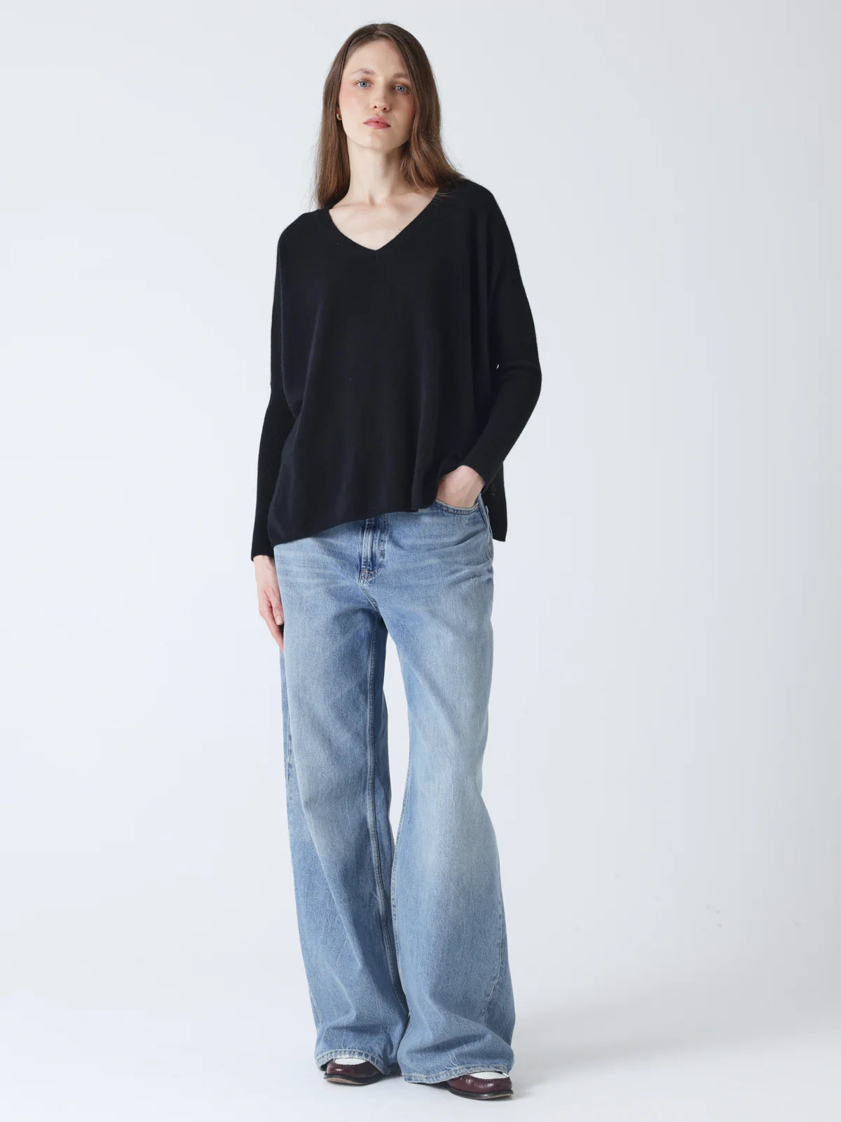 ABSOLUT CASHMERE CAMILLE KNIT BLACK