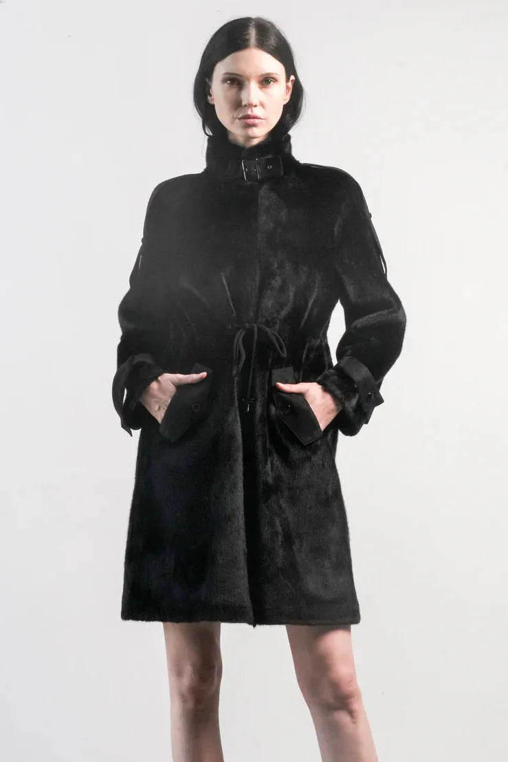 ANGEL WINGS CHICA CHICA COAT BLACK