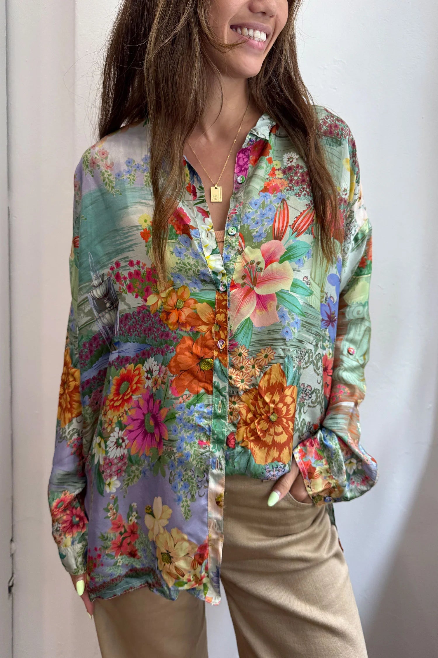 JOHNNY WAS ASTERIA AUDREY OVERSIZED BLOUSE