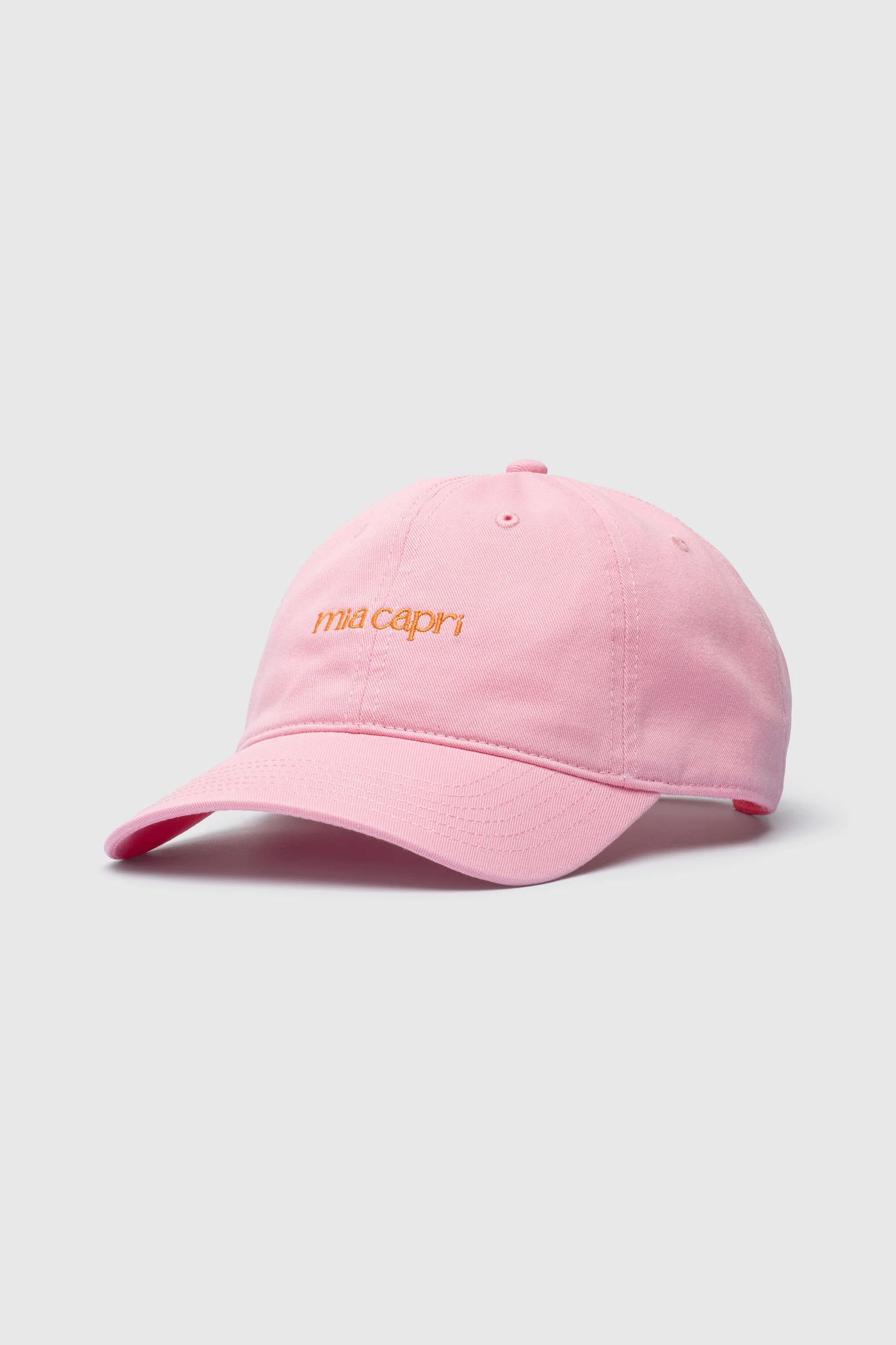 MIA CAPRI EMBROIDERED CAP PINK