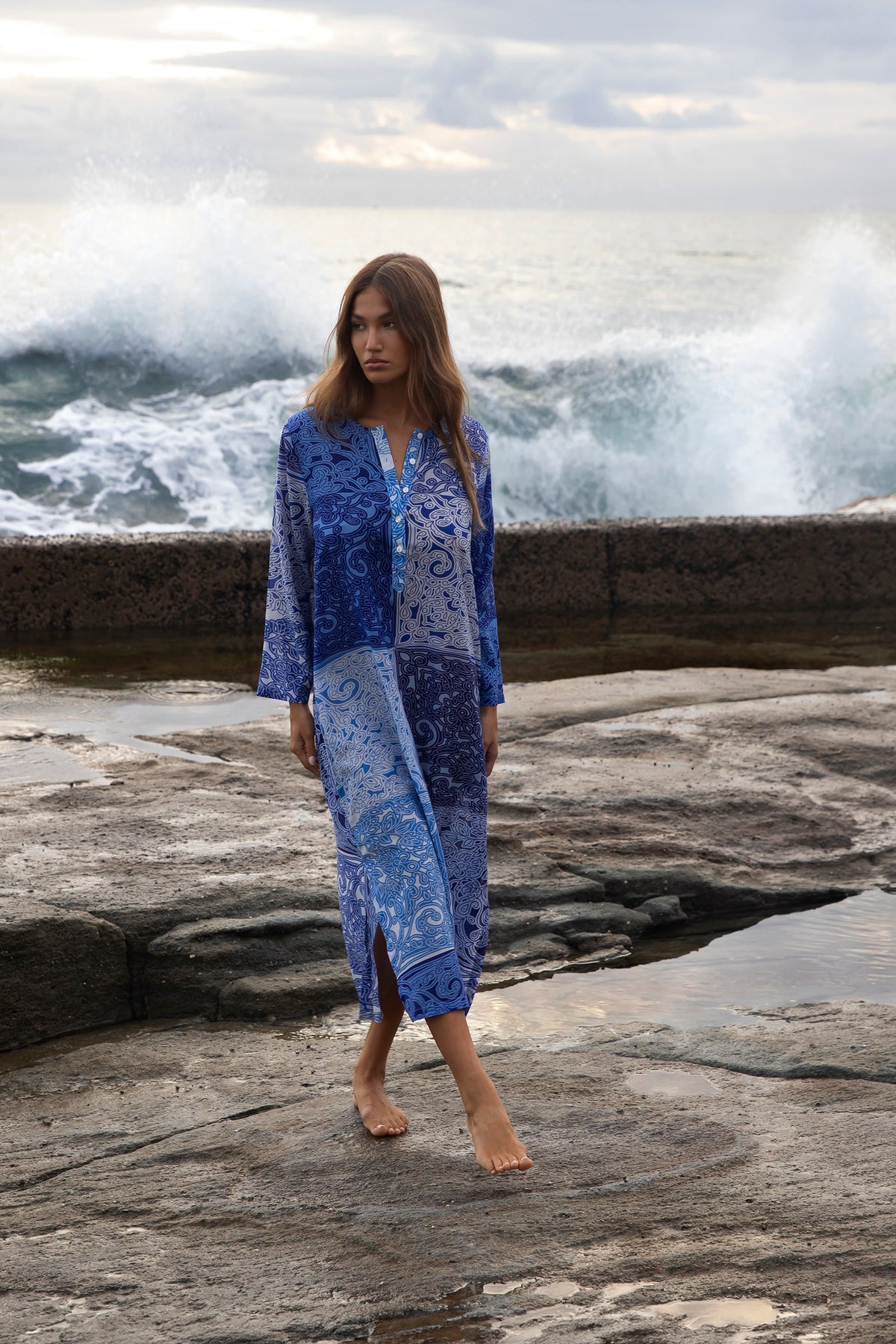 ONESEASON LLEW MAXI MOSAIC BLUE