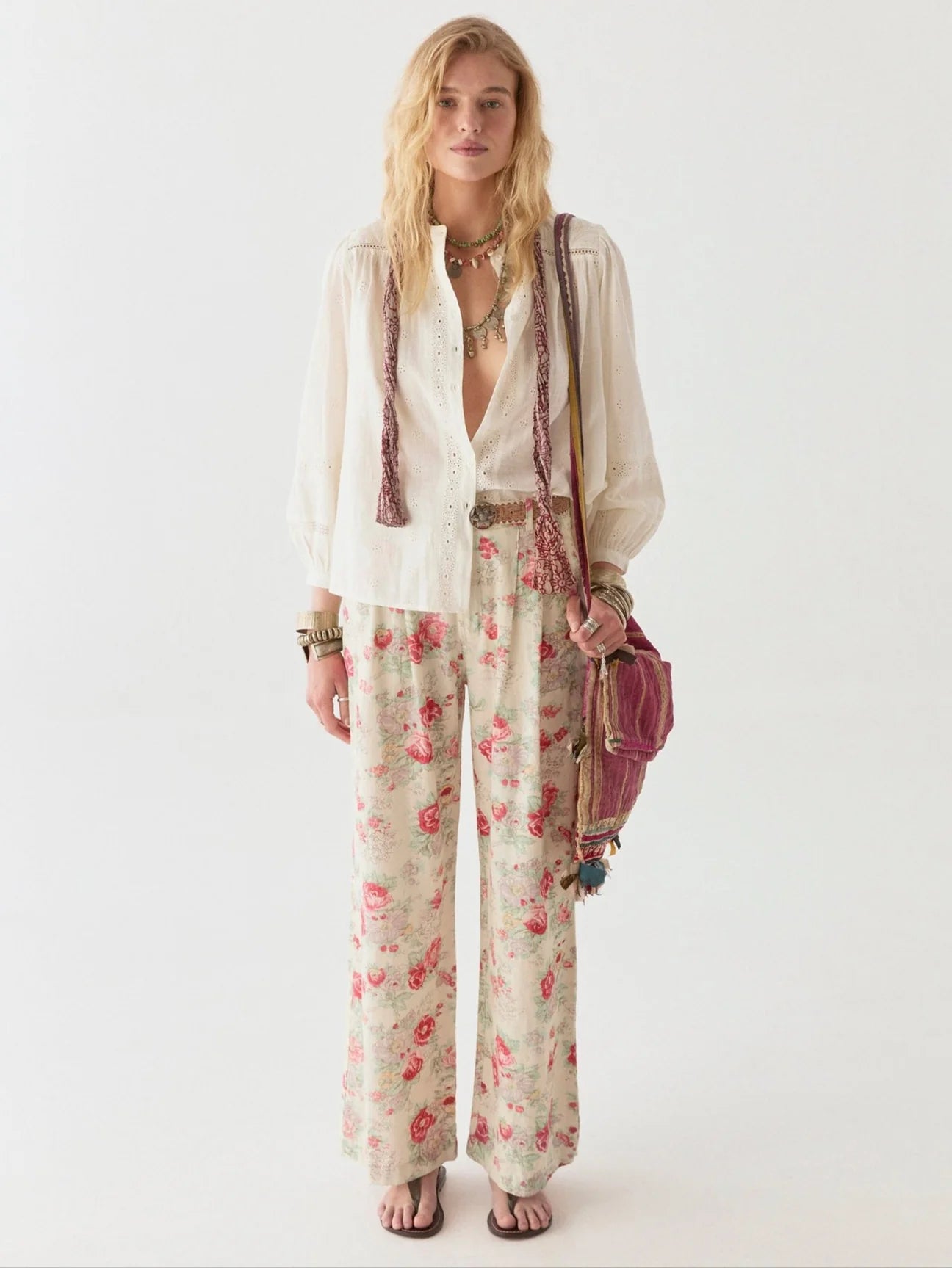 MAISON HOTEL COLETTE BLOUSE MOSAIQUE IVORY