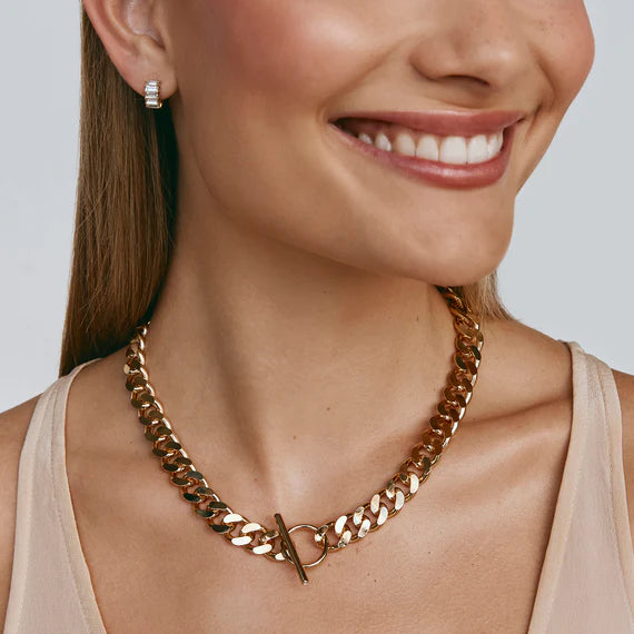 FAIRLEY CHUNKY TBAR CHAIN NECKLACE