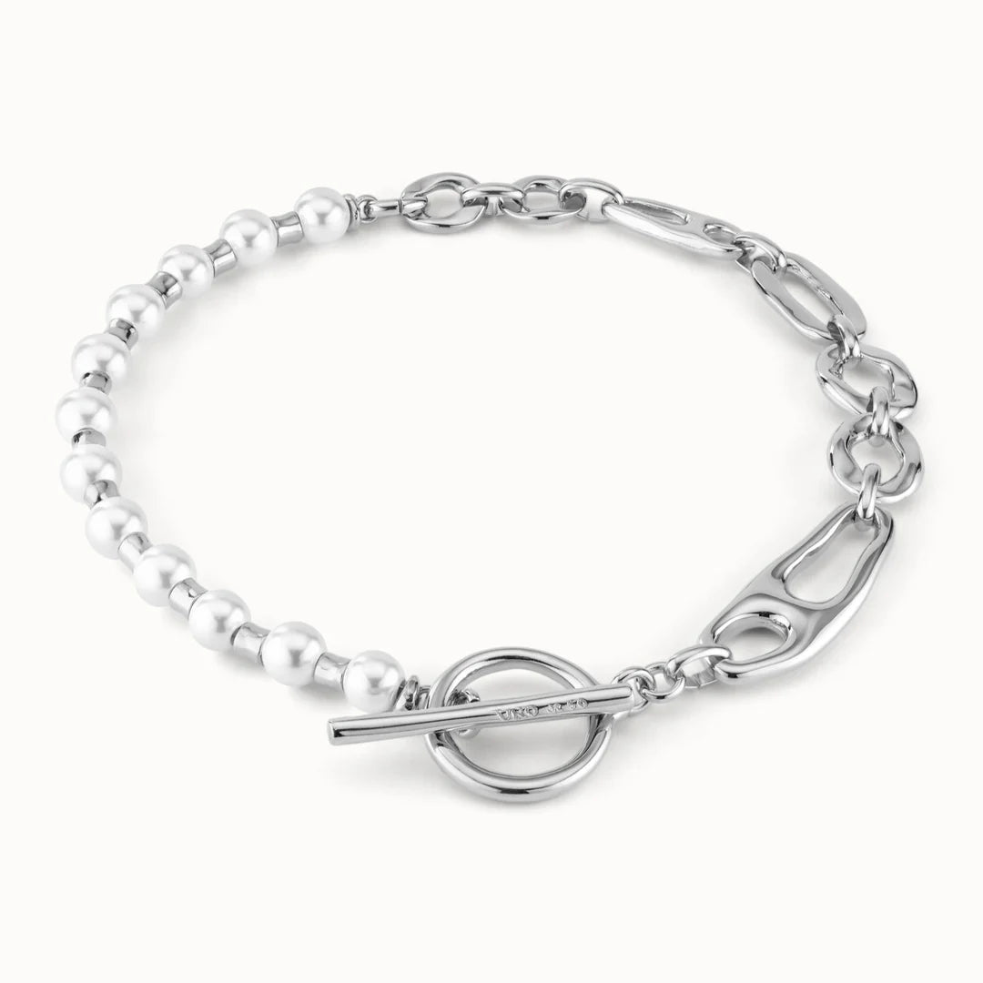 UNOde50 PEARL & MATCH NECKLACE SILVER