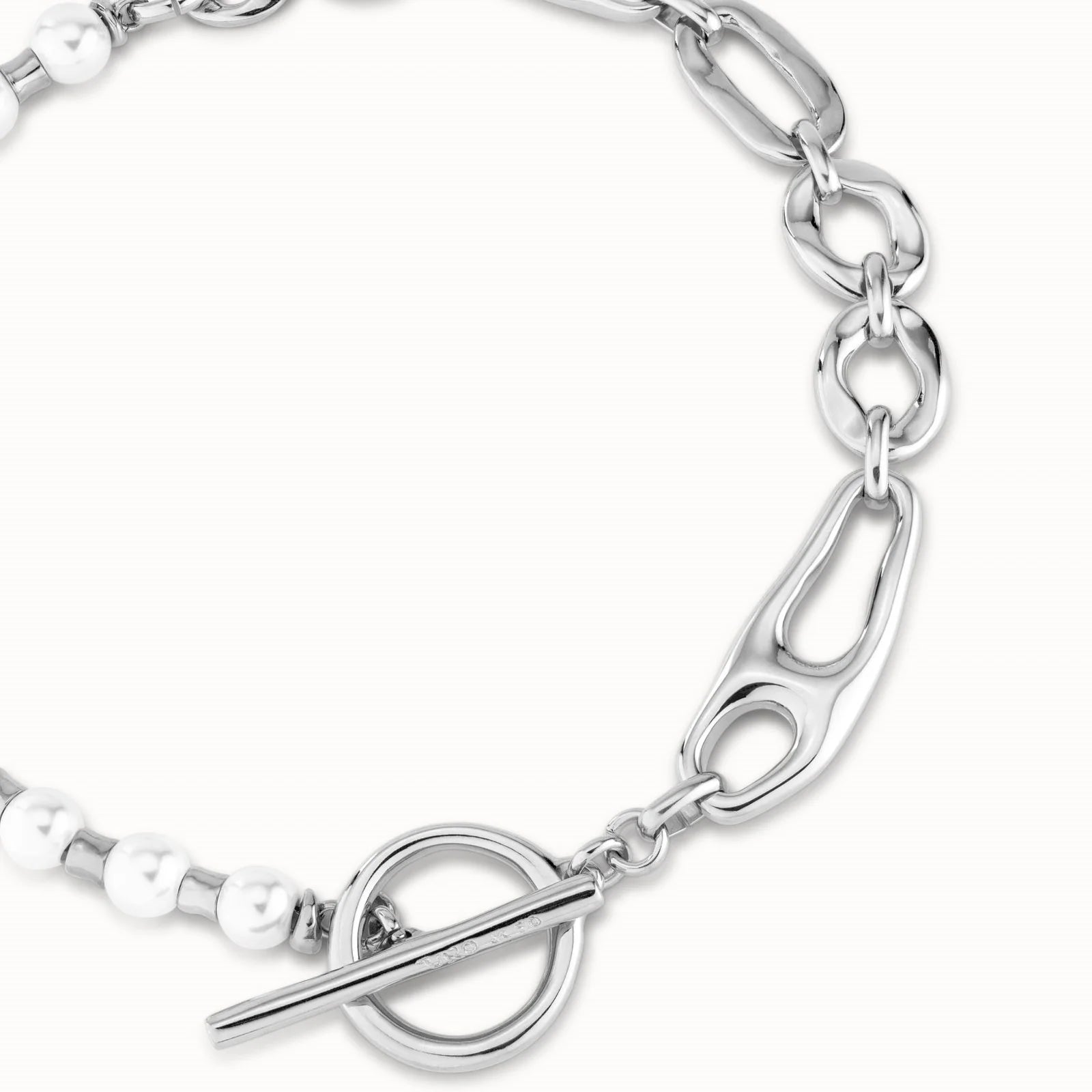 UNOde50 PEARL & MATCH NECKLACE SILVER