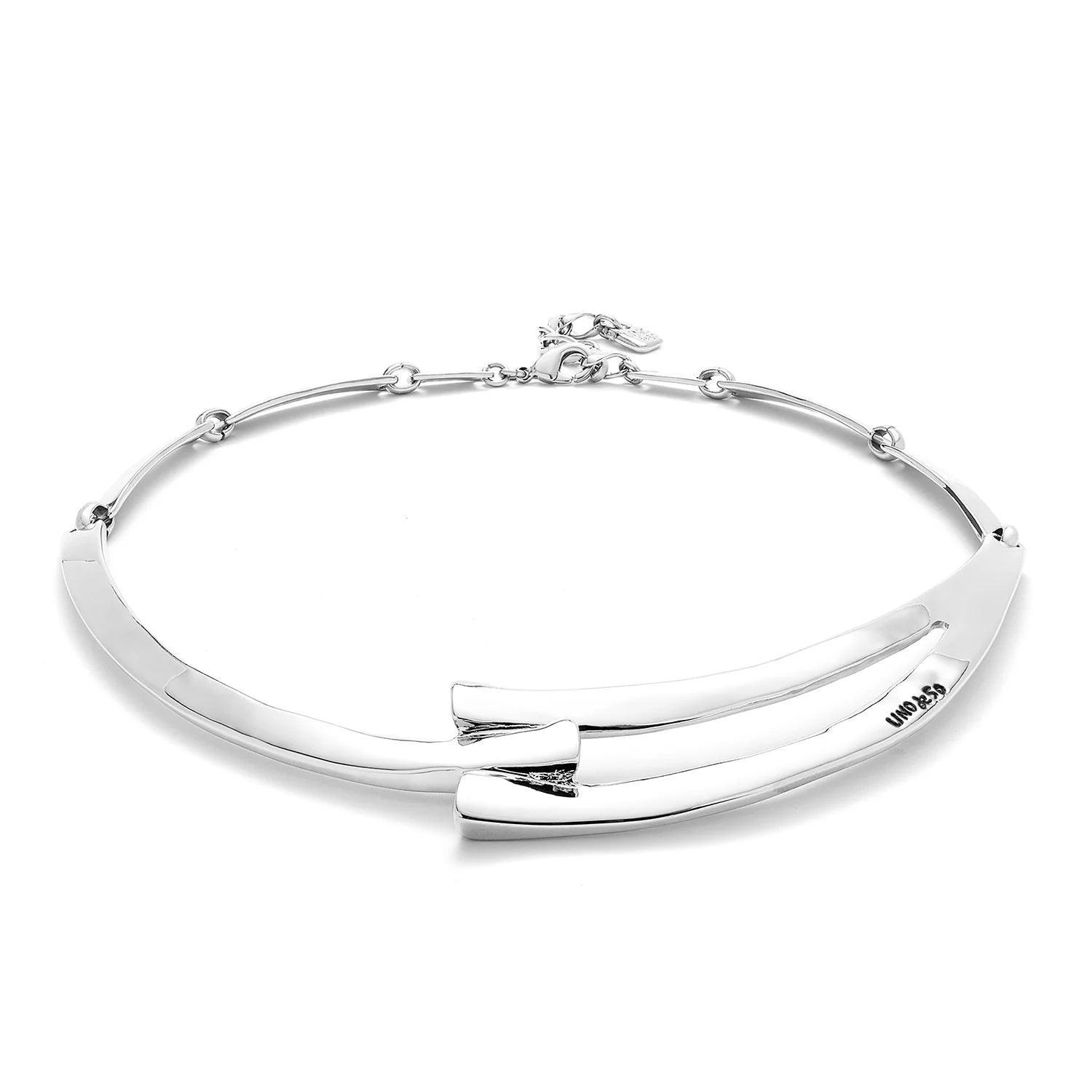 UNOde50 SER ORIGINAL OVERLAP NECKLACE SILVER