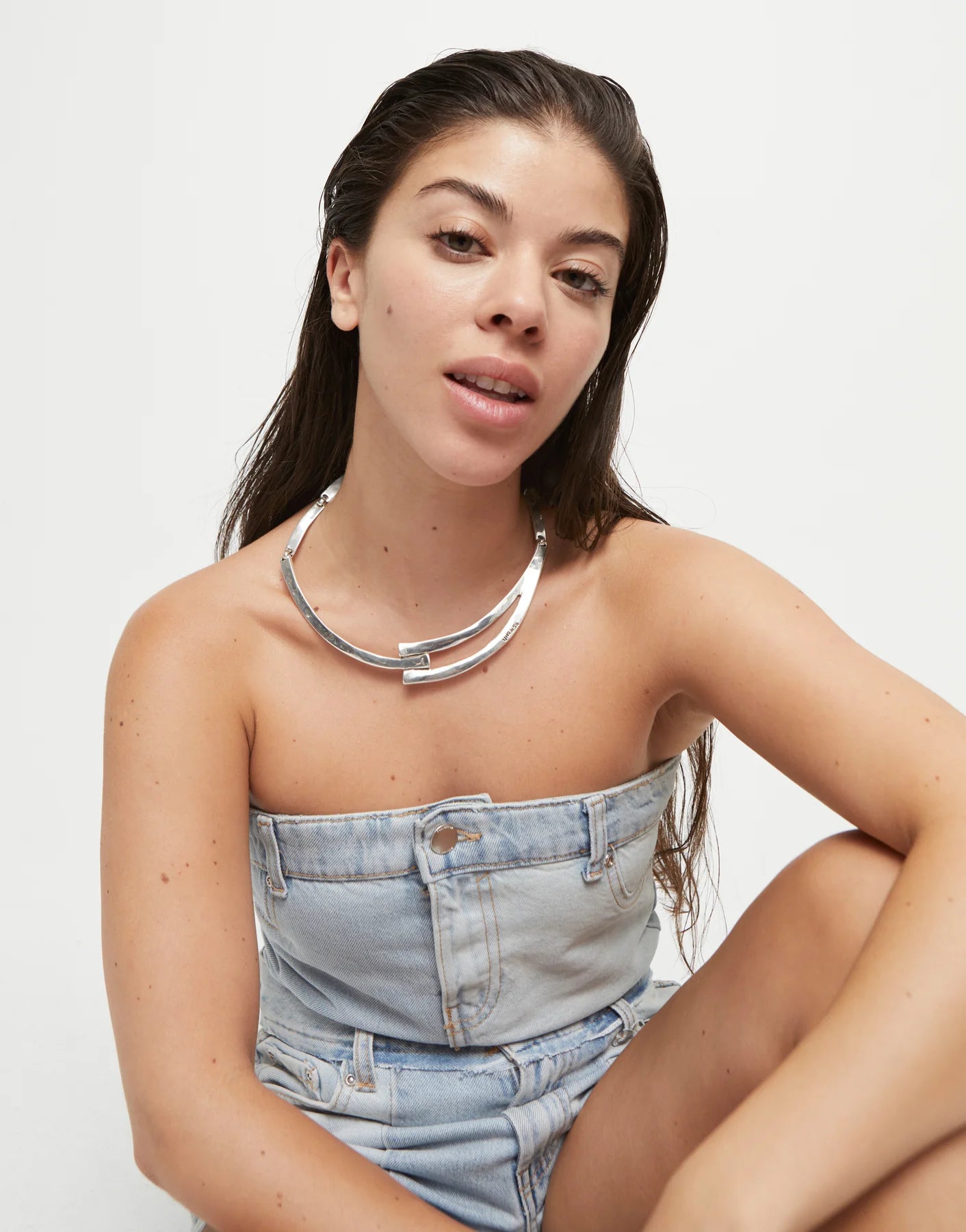 UNOde50 SER ORIGINAL OVERLAP NECKLACE SILVER