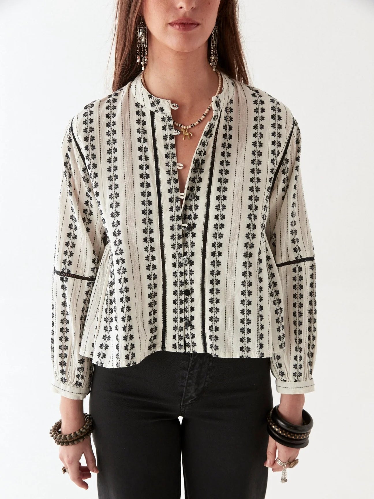 MAISON HOTEL CONSUELITO BLOUSE PEARL JAM VINTAGE SHELL