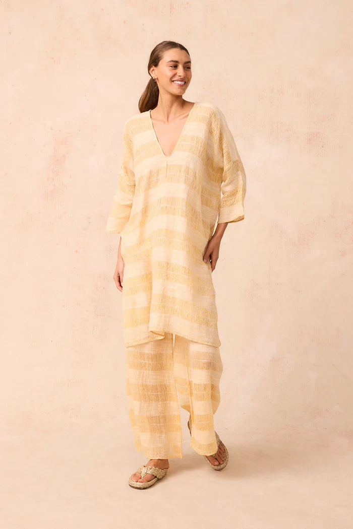 ESTILO EMPORIO CLARO MIDI DRESS TELA ATENA YELLOW
