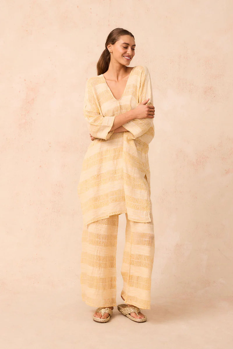 ESTILO EMPORIO CLARO MIDI DRESS TELA ATENA YELLOW