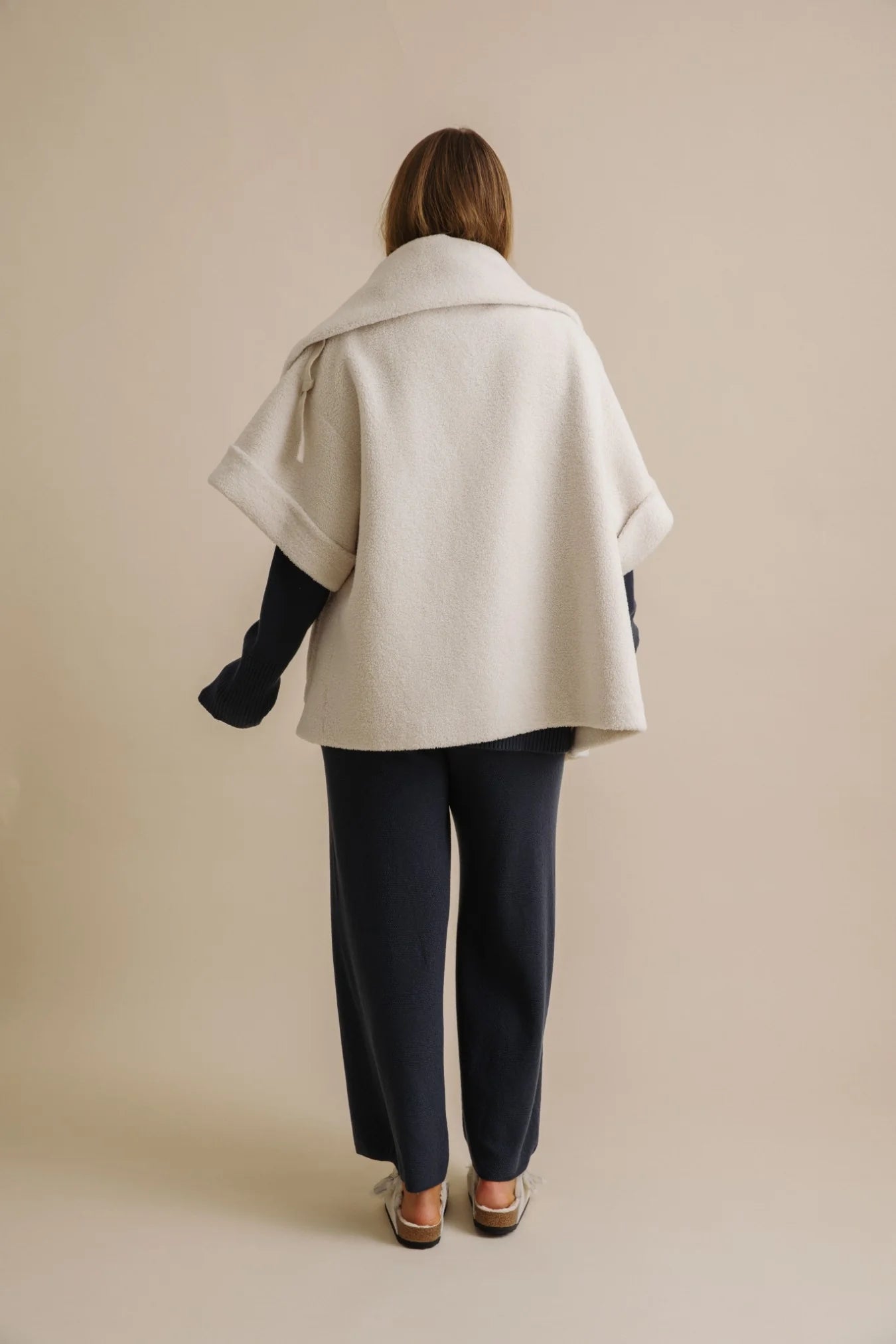 TALAMAYA SHERPA CUDDLE COAT - CHALK