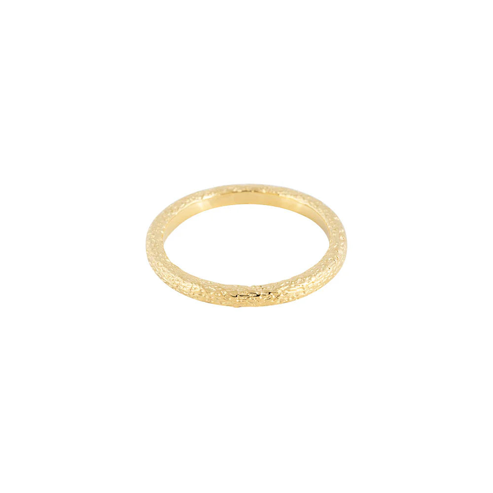 FAIRLEY ANTIQUE GOLD STACKING RING