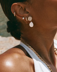 FAIRLEY SPLASH PEARL DROP EARRINGS