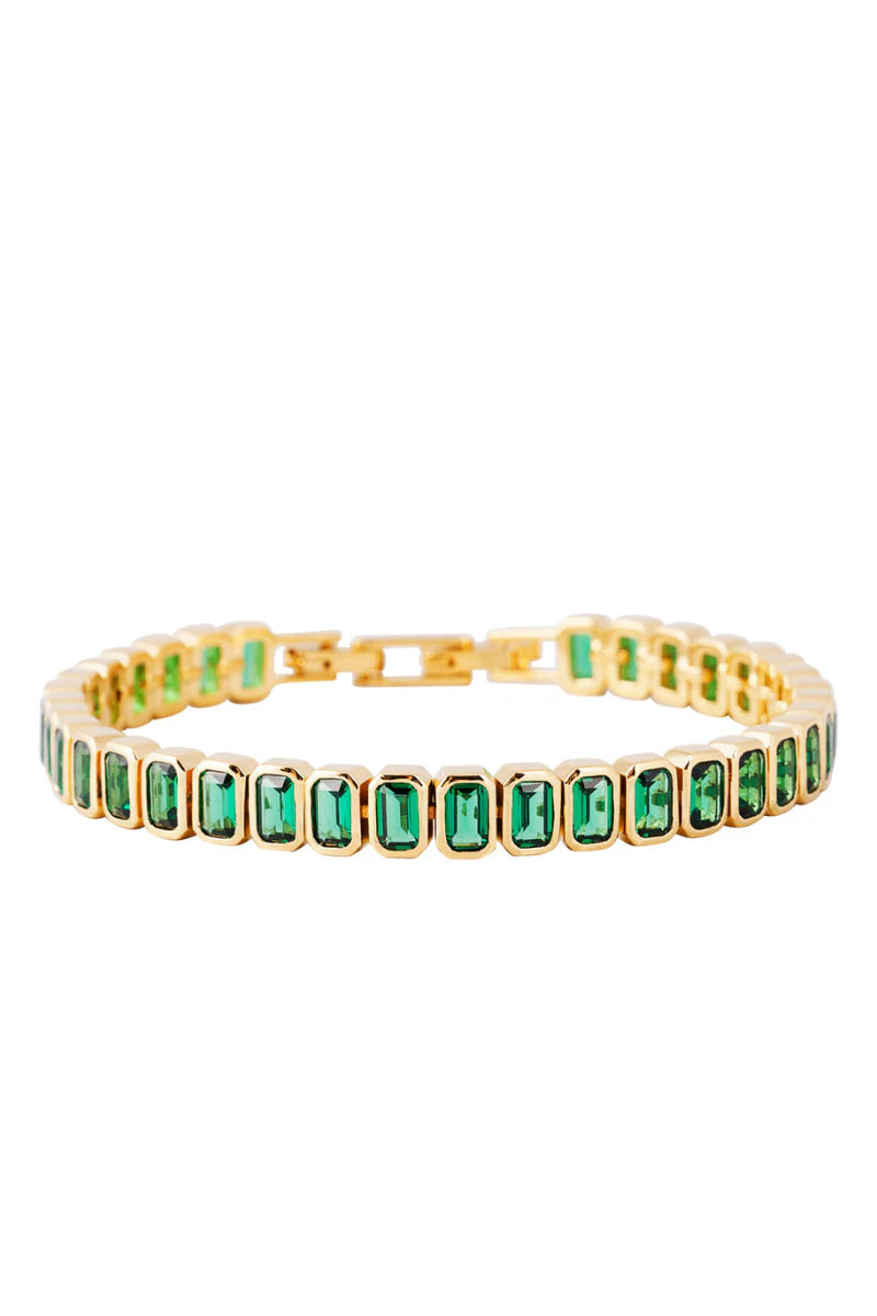 FAIRLEY EMERALD CUT TENNIS BRACELET