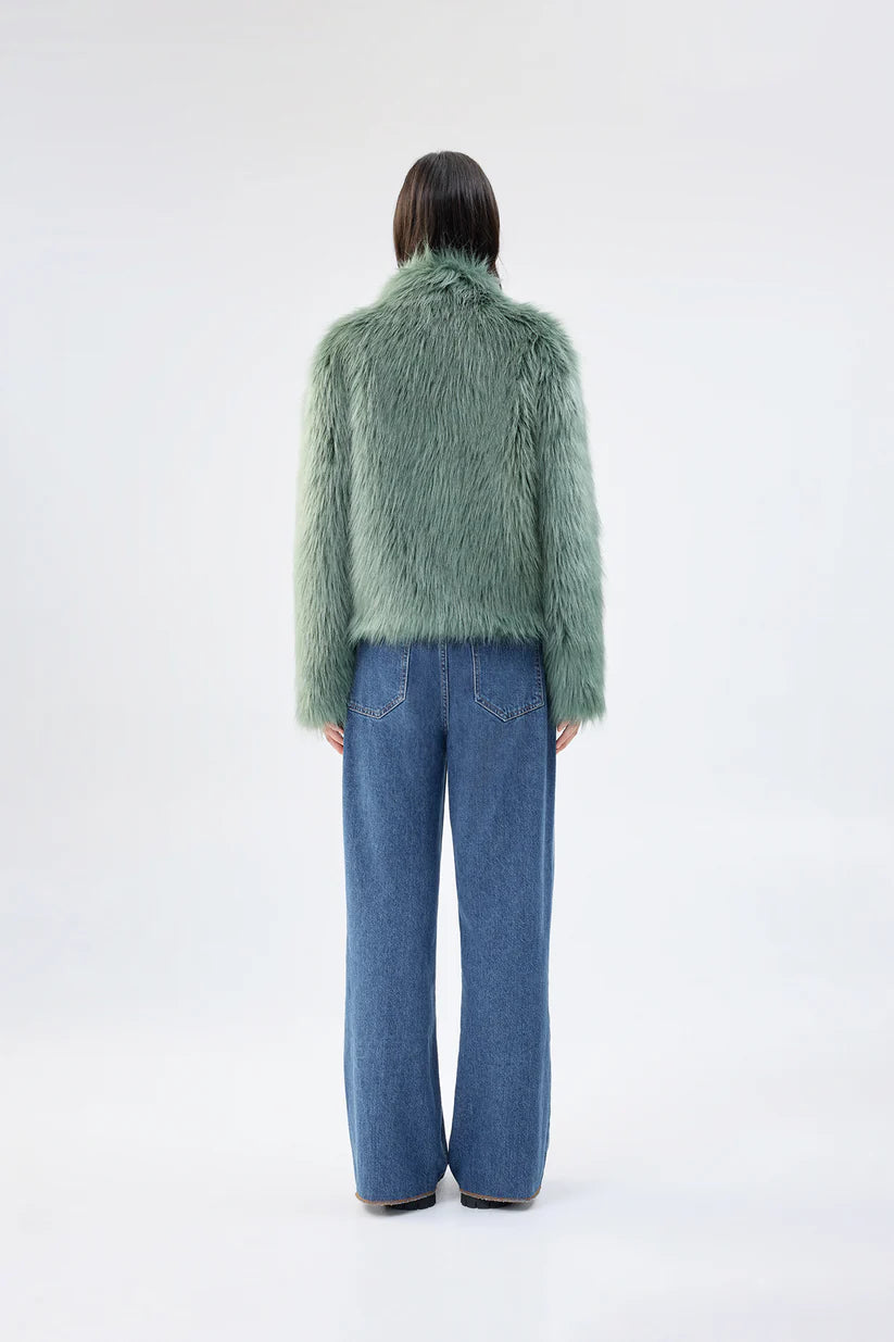 UNREAL FUR DELISH JACKET SAGE