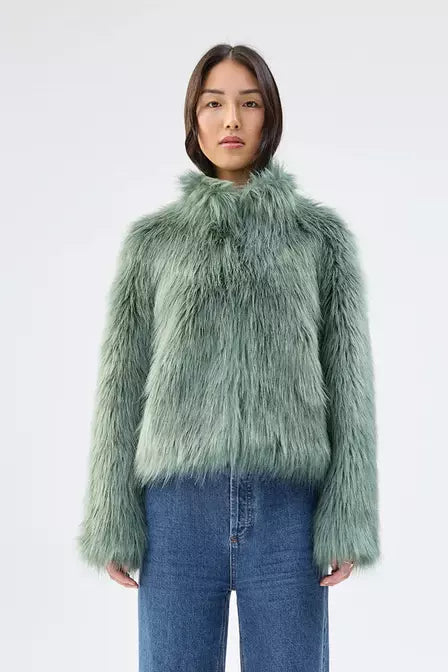 UNREAL FUR DELISH JACKET SAGE
