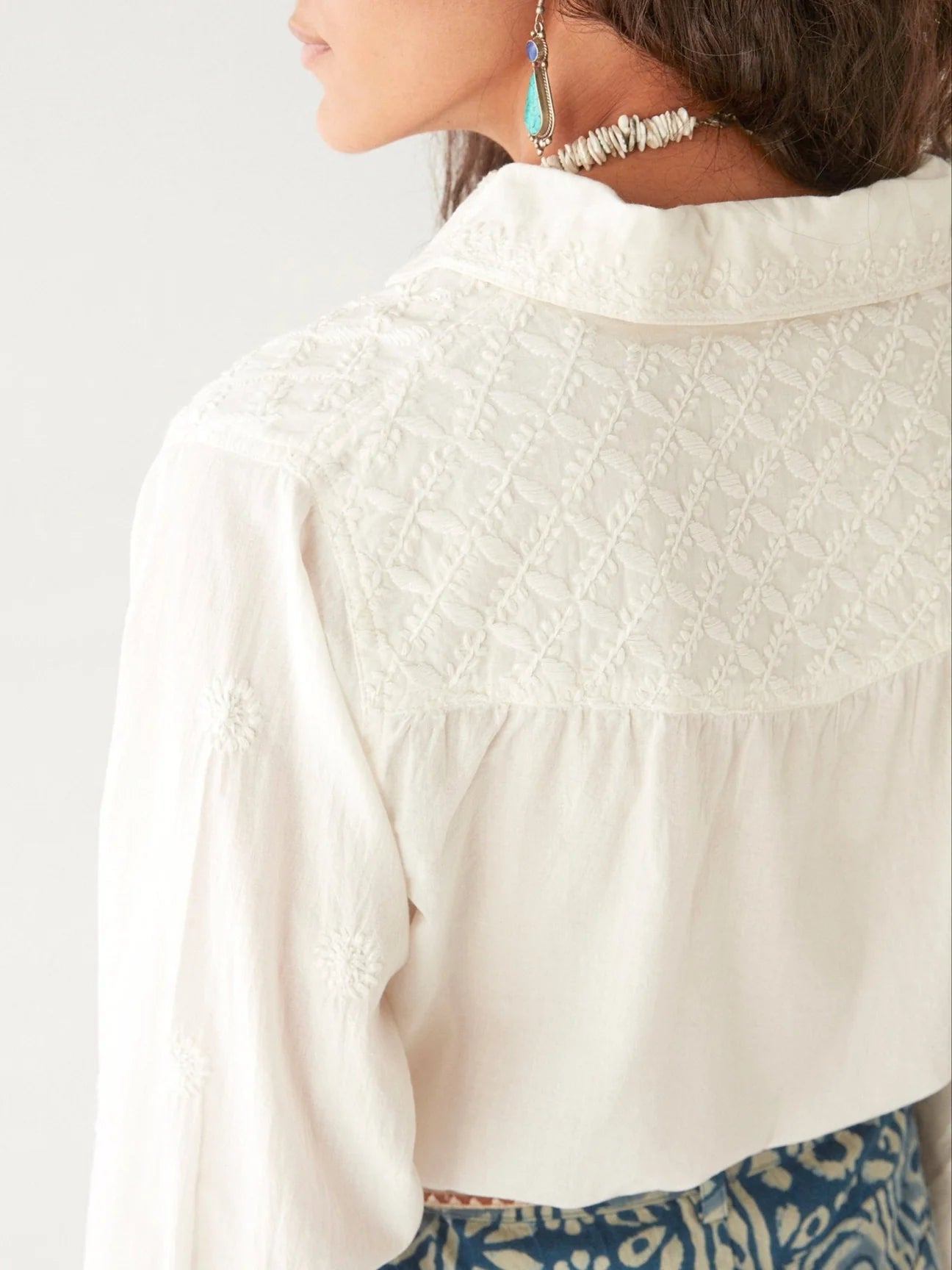 MAISON HOTEL GANGES BLOUSE OFF WHITE