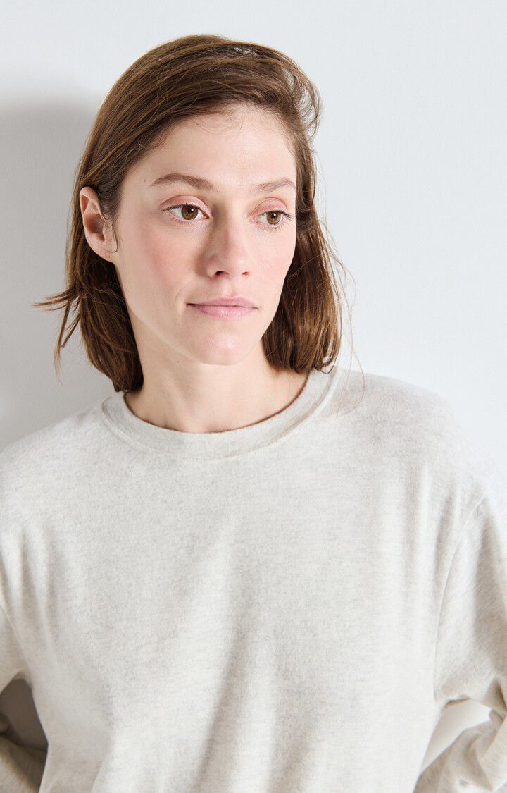 AMERICAN VINTAGE LONG SLEEVE T'SHIRT YPAWOOD - HEATHER GREY