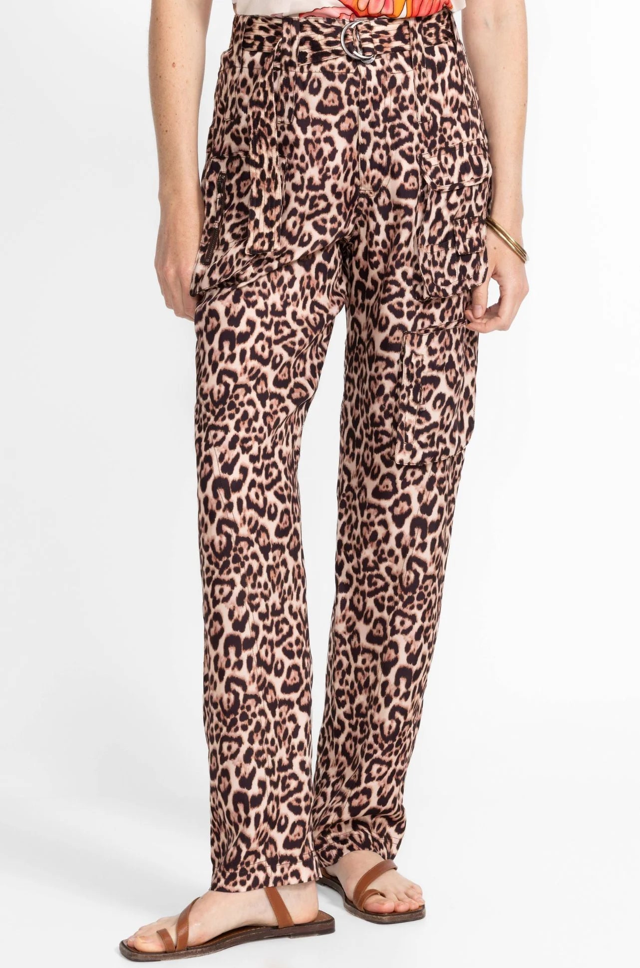 JOHNNY WAS HAILEY CARGO PANT BELLINA LEOPARD