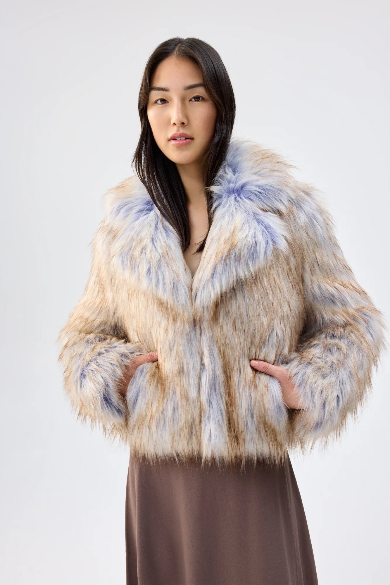 UNREAL FUR HARMONY JACKET PURPLE COYOTE