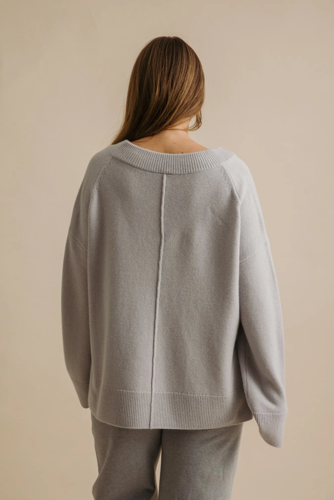 TALAMAYA HAVEN MERINO V PULLOVER MISTY