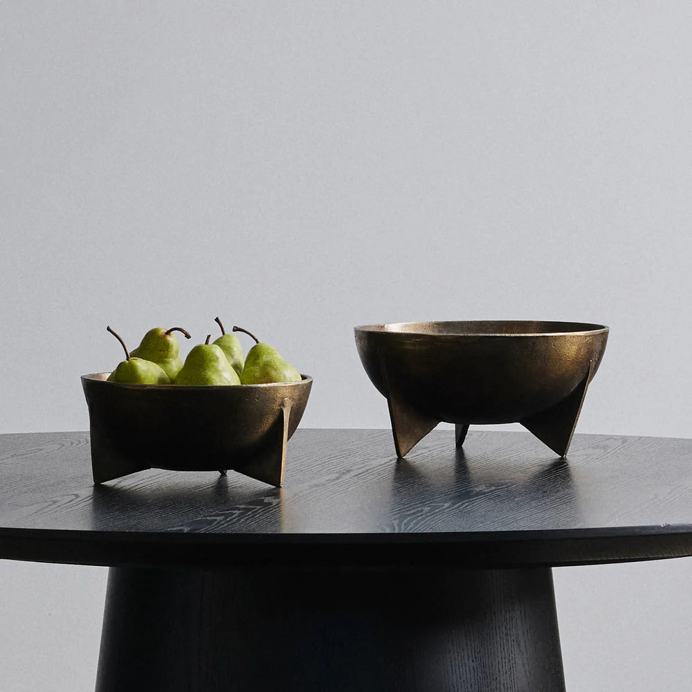 HORGANS ATHENA BOWL LARGE ANTIQUTE BRASS