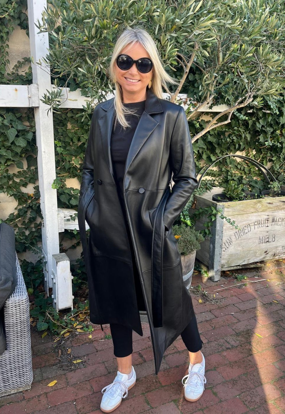 RAW by RAW AMELIA TRENCH COAT - JET BLACK
