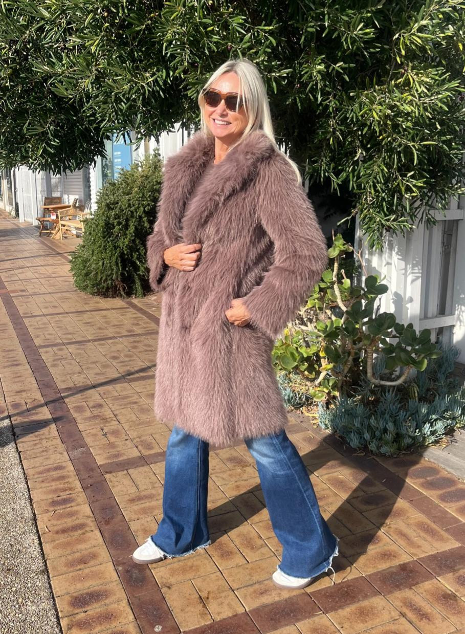 INDIJO HARLEY COAT - BROWN SUGAR