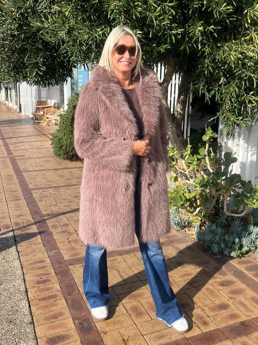 INDIJO HARLEY COAT - BROWN SUGAR