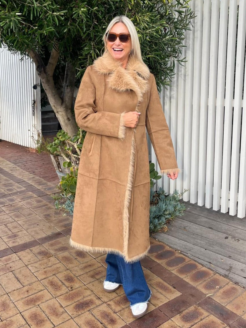 INDIJO LYRA COAT TAN