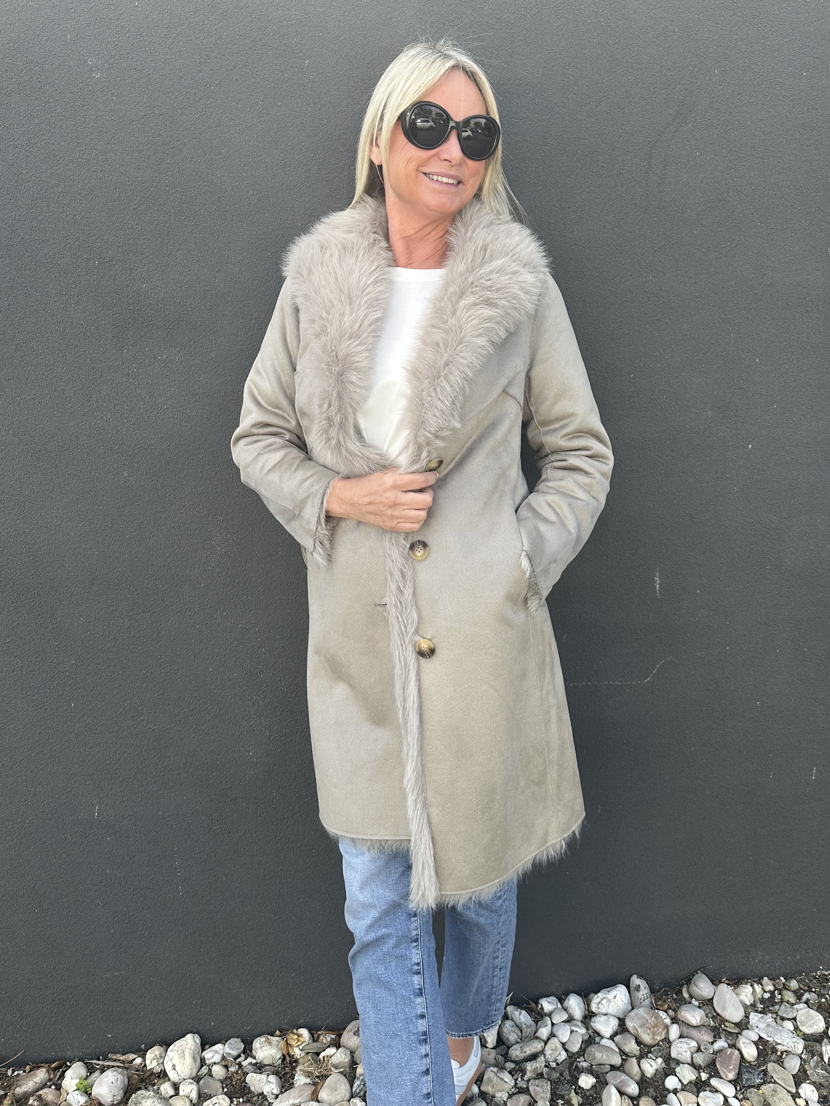 INDIJO HARLEY COAT - TAUPE
