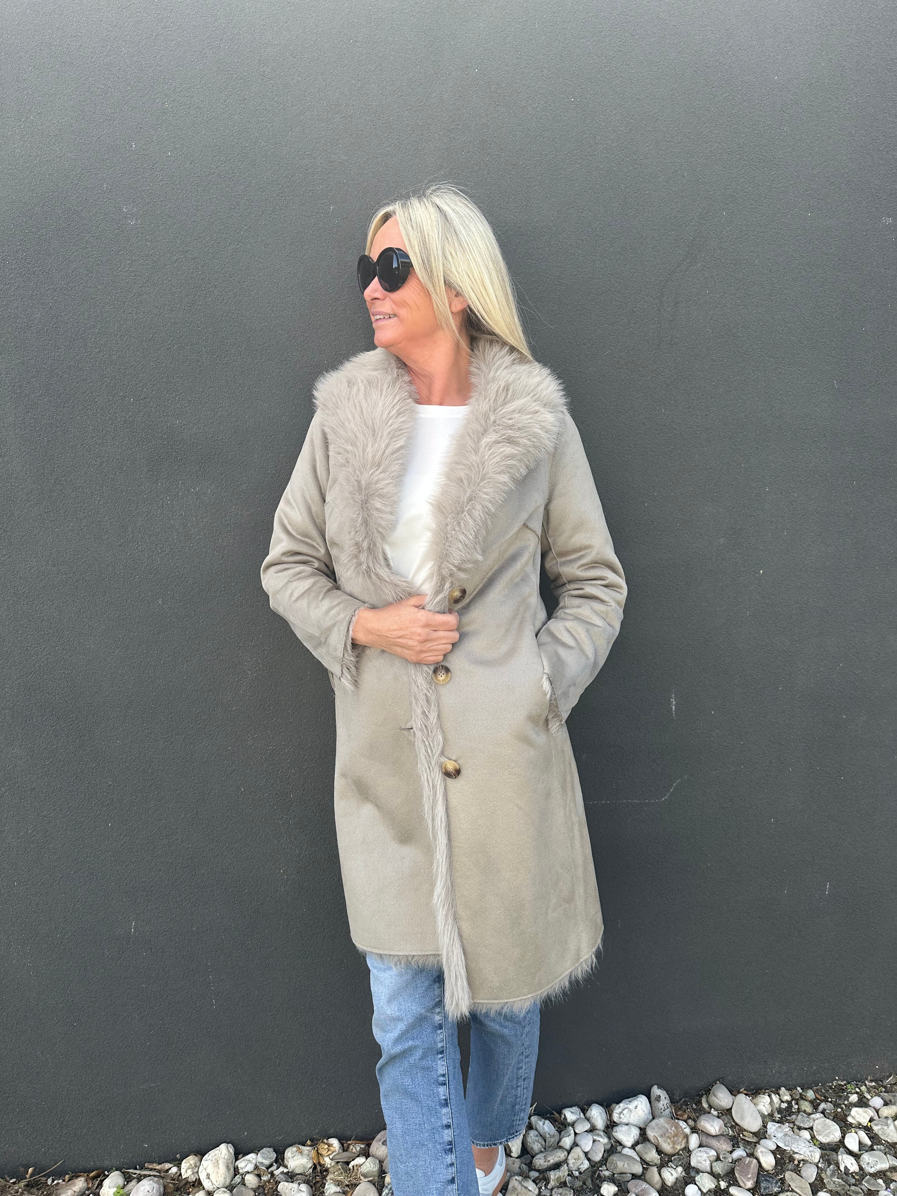 INDIJO HARLEY COAT - TAUPE
