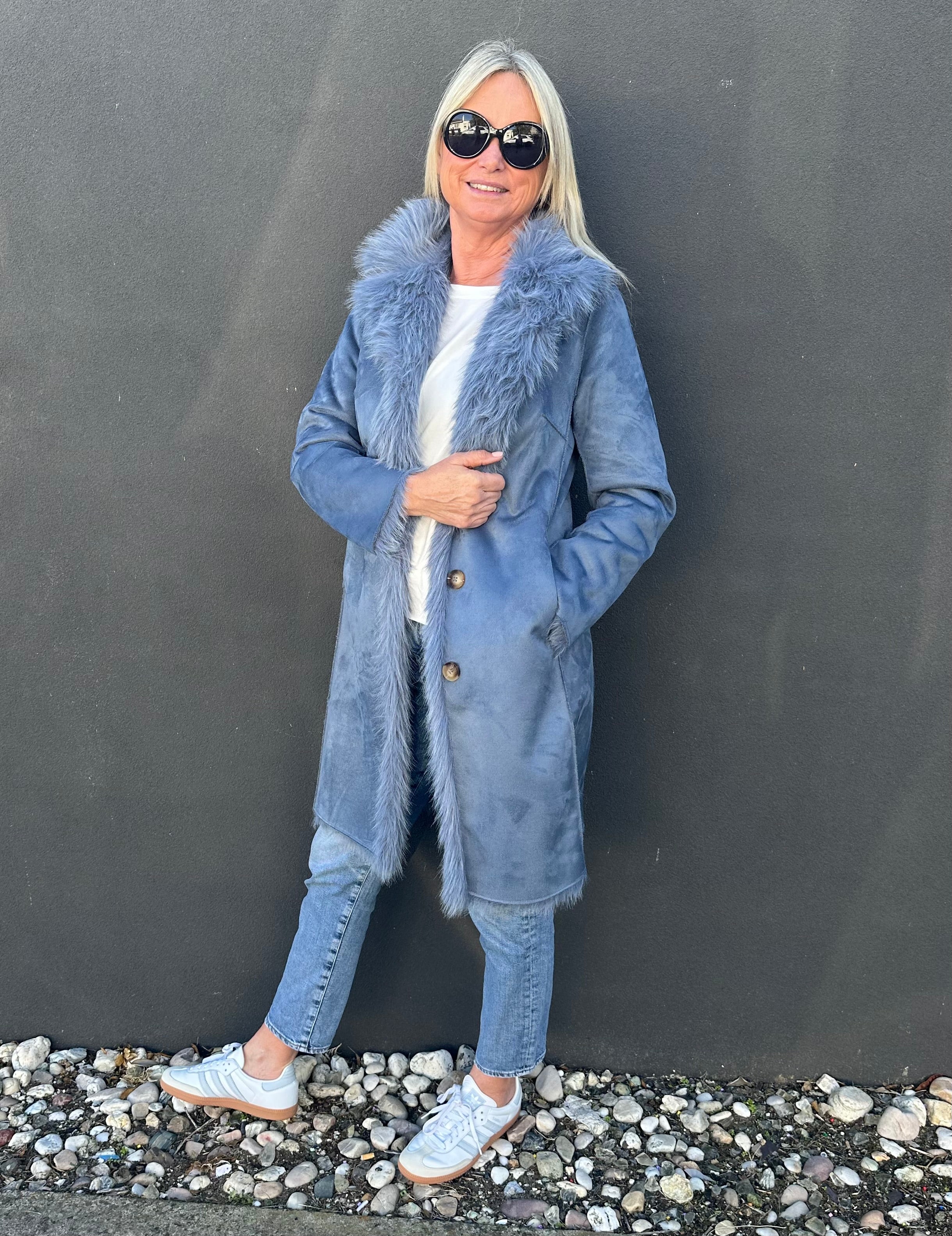 INDIJO HARLEY COAT - BLUE