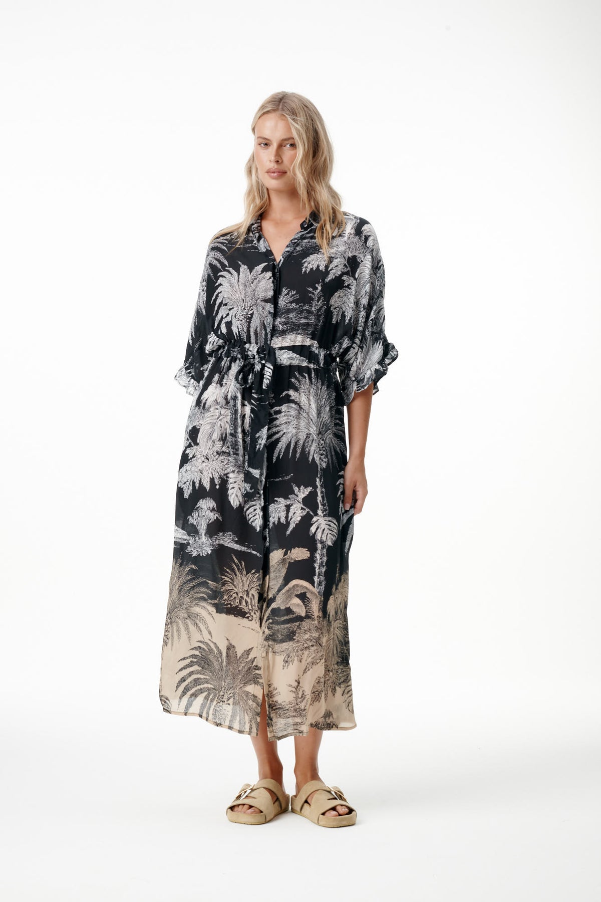 ONESEASON JASMINE MIDNIGHT PALM BLACK