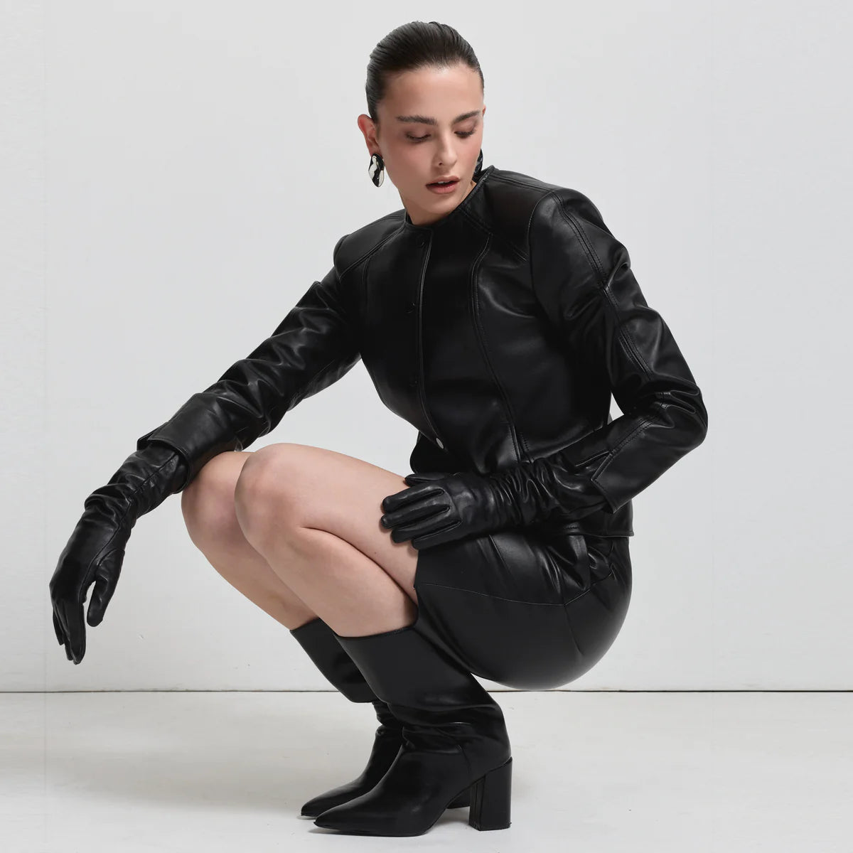 RAW by RAW IDA COLLARLESS JACKET JET