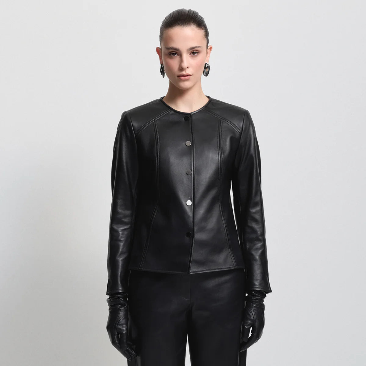 RAW by RAW IDA COLLARLESS JACKET JET