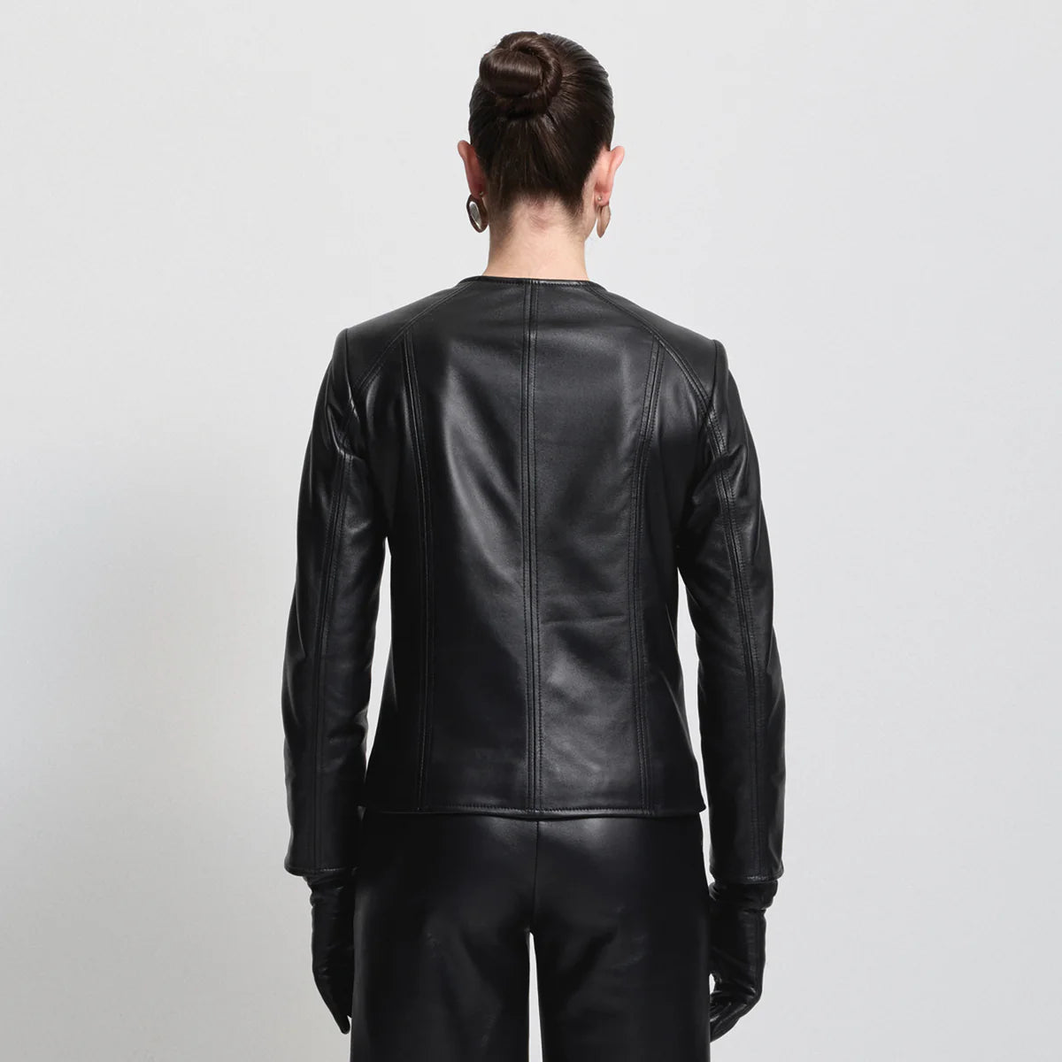 RAW by RAW IDA COLLARLESS JACKET JET