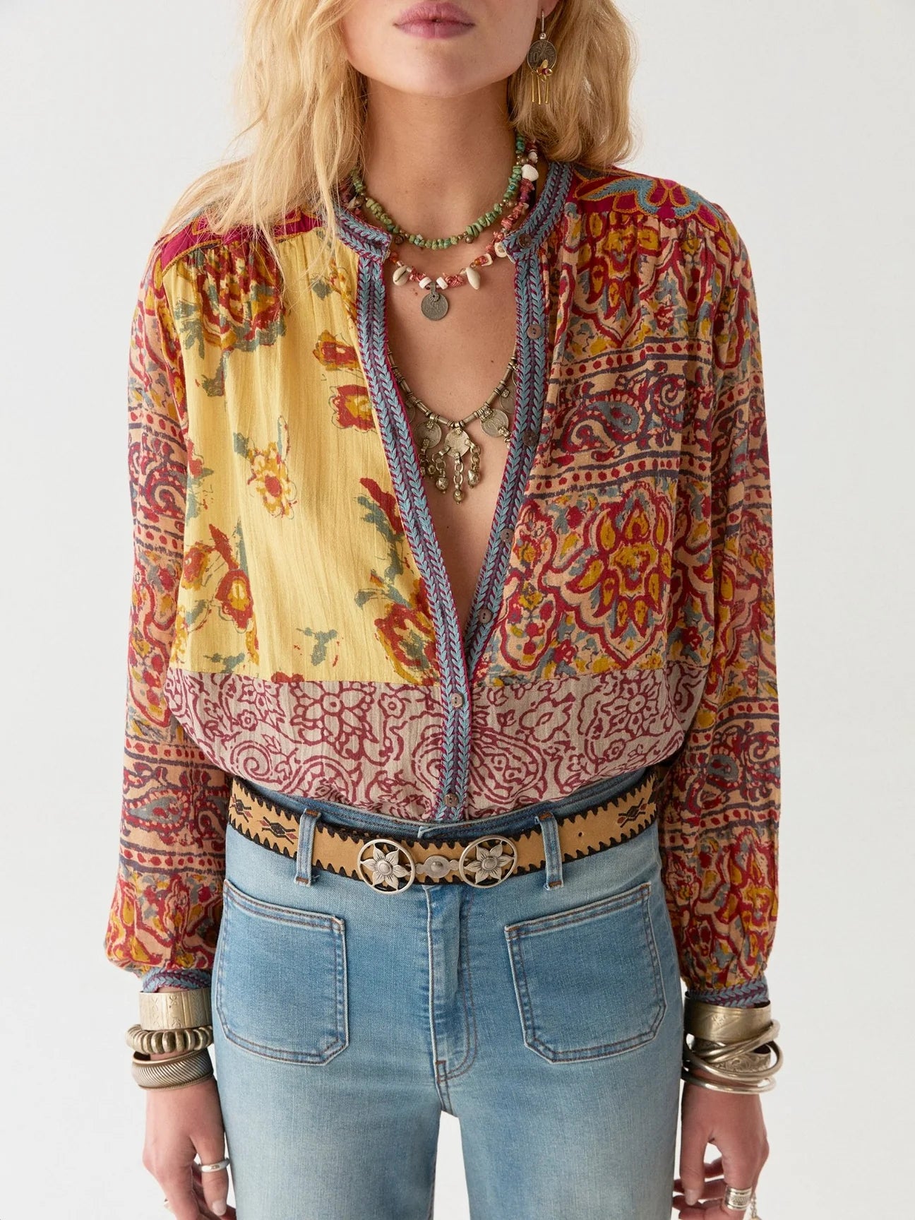 MAISON HOTEL LEANDRA BLOUSE - MULLUMBIMBY PATCH