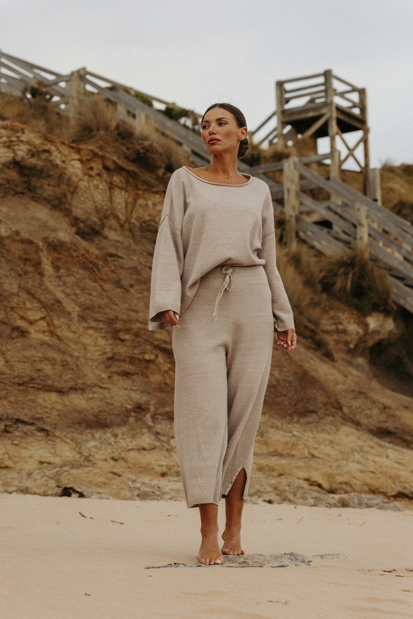 TALAMAYA RETREAT COTTON TWIST PANT SUNSET