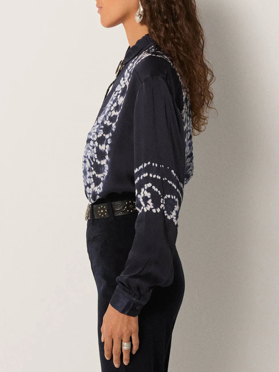 MAISON HOTEL ELIZABETH  BLOUSE BLUE DEPTHS