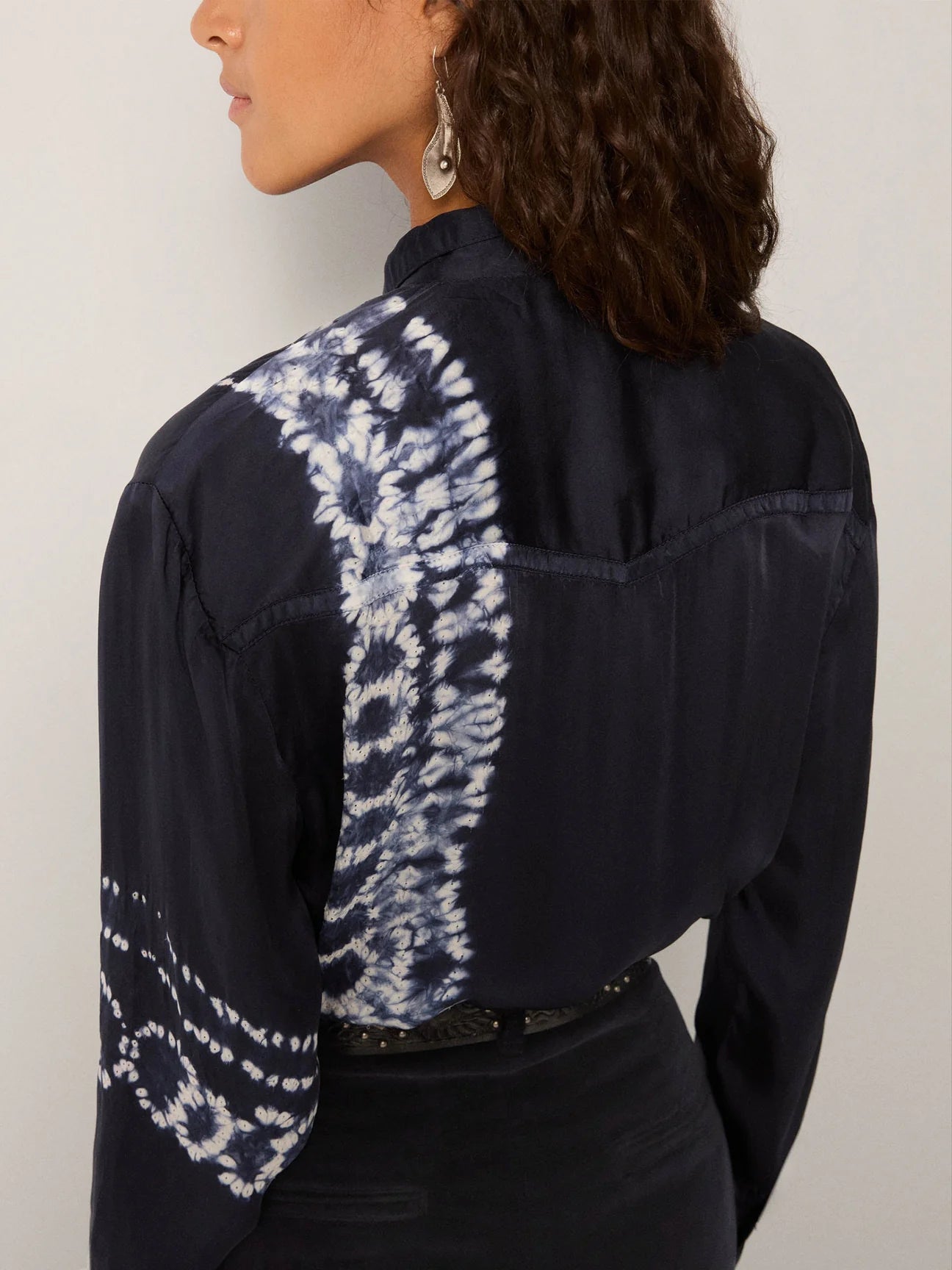 MAISON HOTEL ELIZABETH  BLOUSE BLUE DEPTHS